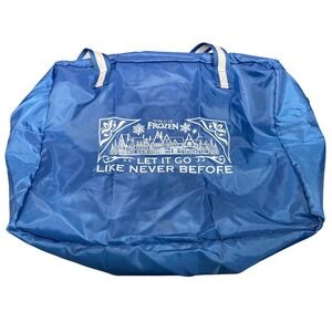 Disney World of Frozen Blue Tote Bag Disneyland Hong Kong Cast Member Exclusive